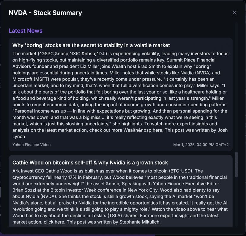 NVIDIA News Analysis Example